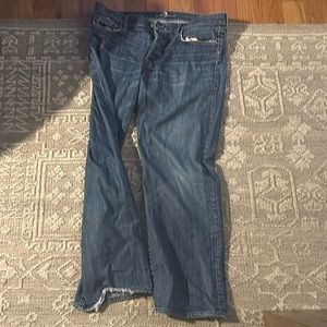 7 FOR ALL MANKIND Men's Jeans Size 38x32 button fly Relaxed fit Boot cut